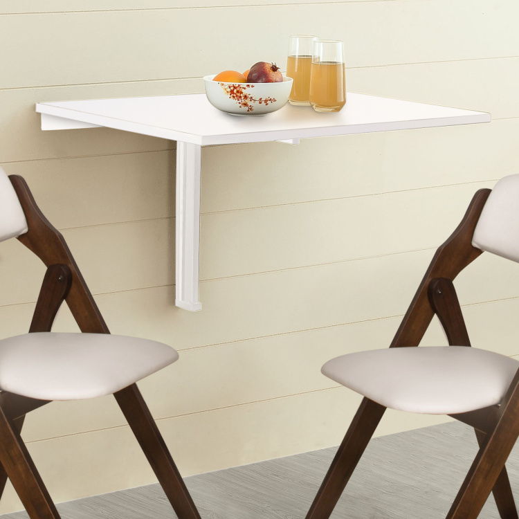 Butterfly White Wall Mounted Drop Leaf Table