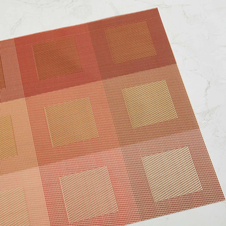 Eden Textured Placemat - PVC - Placemat 45 cm  L x 30 cm  W -Multicolour