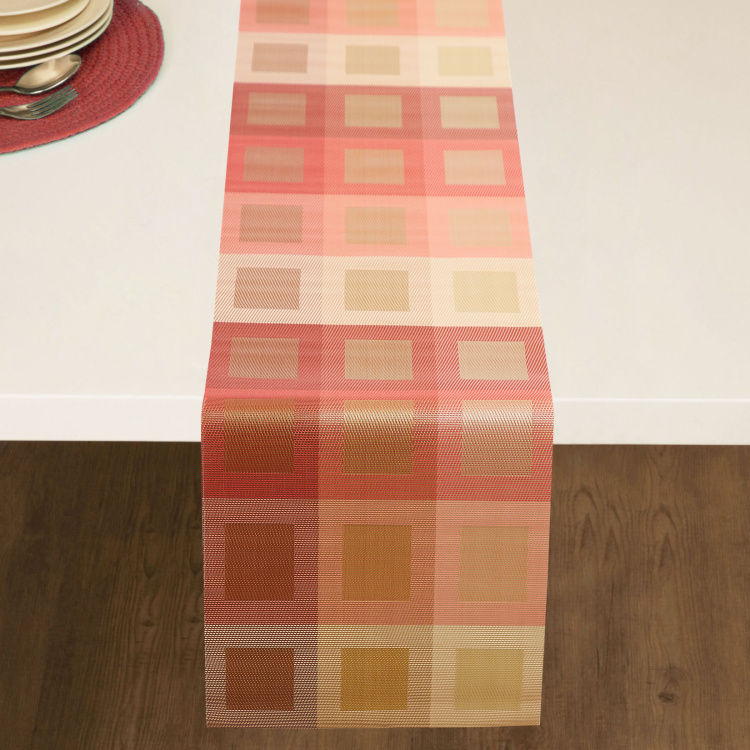 Eden Contemporary Runner - PVC ( Taxtelene) - Table Runner 120 cm  L x 30 cm  W -Multicolour