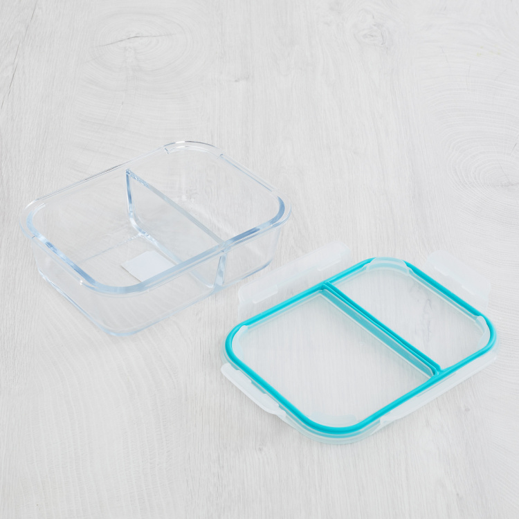 Palestine-Elacra Solid Jars - Glass -1040ml -Storage Box 20 cm  L x 14 cm  W x 7 cm  H -Transparent