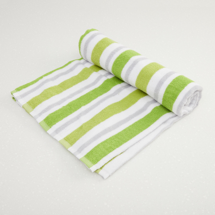 Mekong Striped Rectangular Cotton Bath Towel