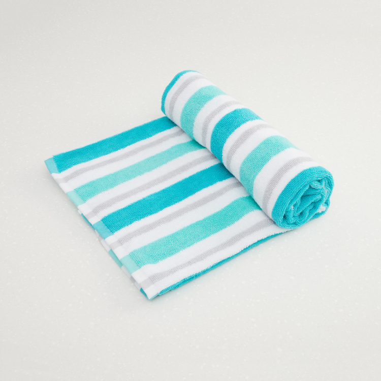 Mekong Striped Rectangular Cotton Bath Towel