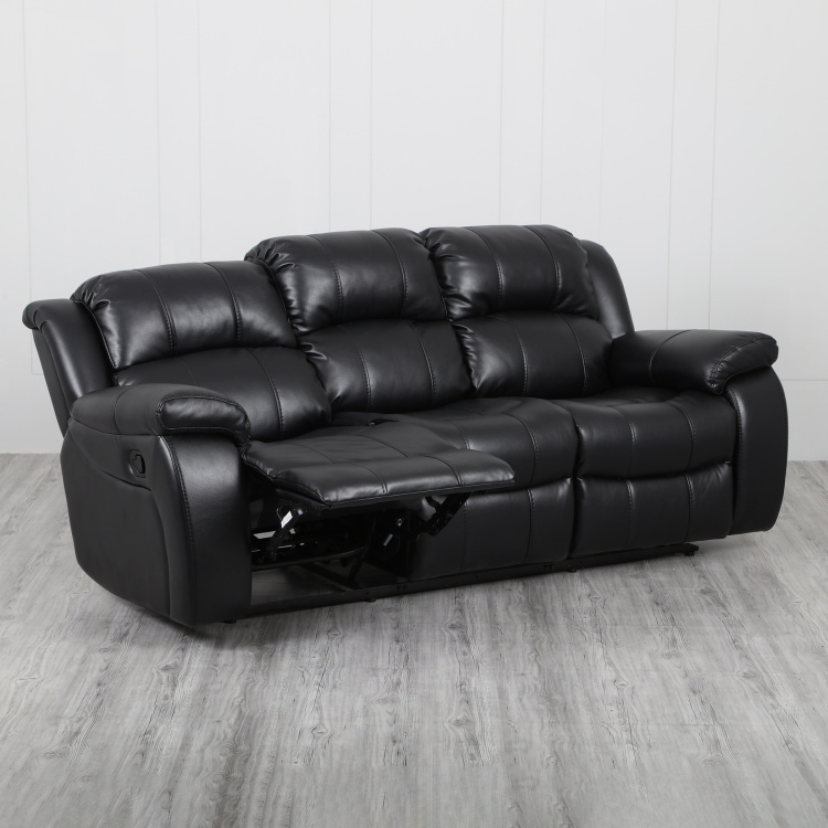Electra Textured Three-Seater Recliner