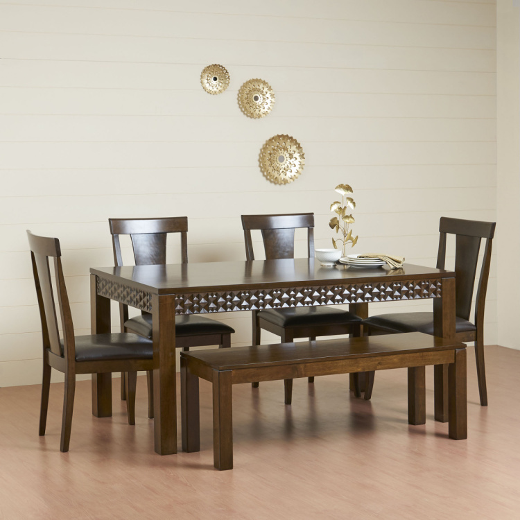 Rio 6 Seater Dining Table Brown, Sam S Furniture Dining Table Set