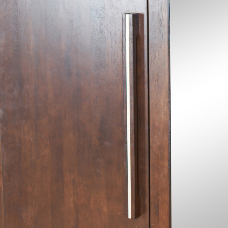 Valencia Three Door Hinged Wardrobe- 145X65 cms. - Brown