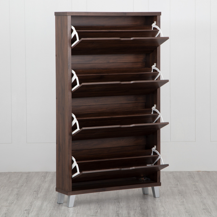 Lewis Flap Open Shoe Cabinet with Four 