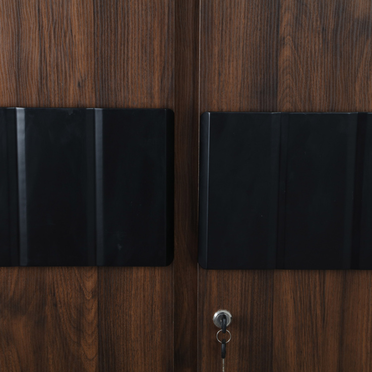 Lewis Nxt Three Door Hinged Wardrobe - 133 x 210 cm - Brown