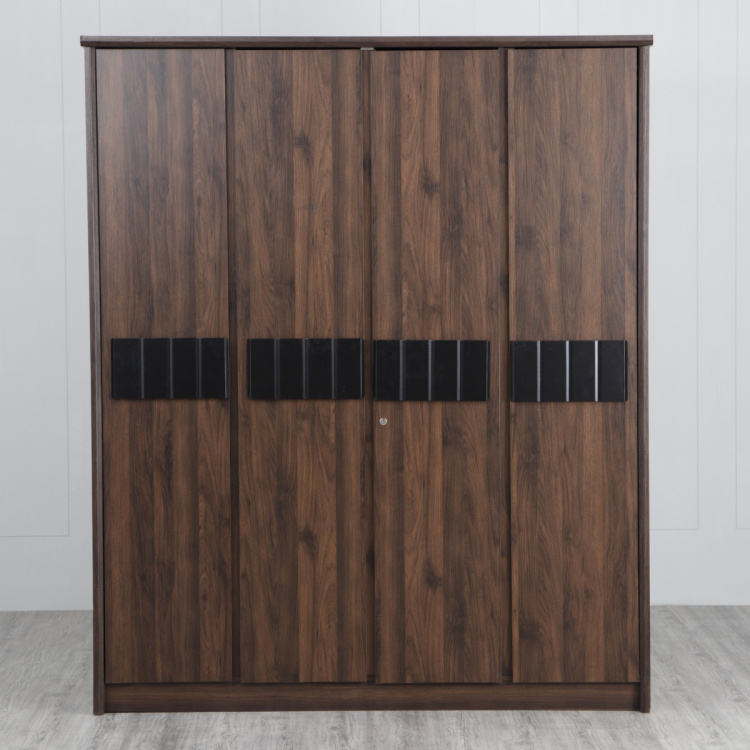 Lewis Nxt Four Door Hinged Wardrobe - 210 cm - Brown