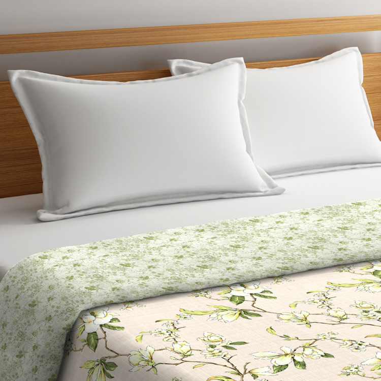 PORTICO Liva - Bloom Printed Cotton Double Bed Comforter - 224 x 274 cm