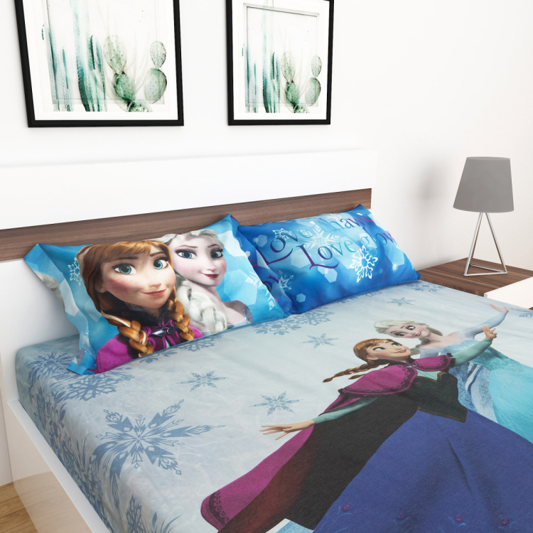 Disney Princess Print Set of 3 Double Bed Sheet Set