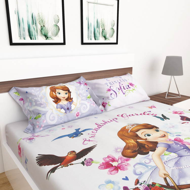 Disney Sophia Print 3-Piece Double Bedding Set - 228 x 254 cm