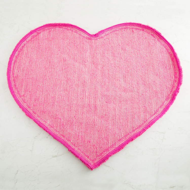 Fabulous 3 Solid Heart-Shaped Rug