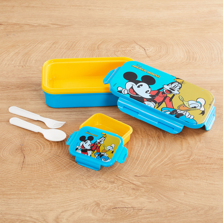 Disney Micky Print Lunch Box- Set of 4 pcs.