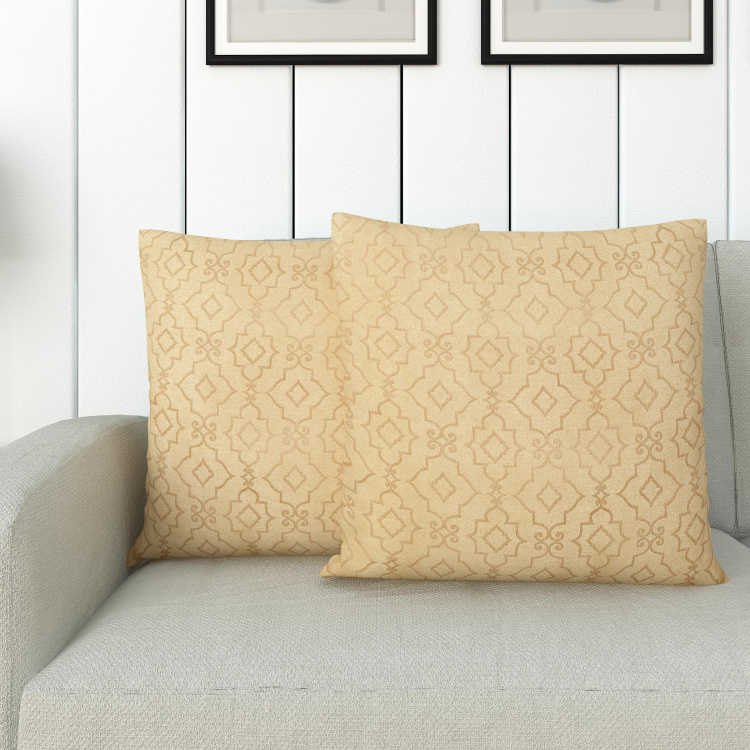 Seirra Fancy Contemporary Cushion Cover - Set Of 2 Pcs - 40 x 40 cm
