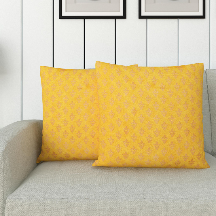 Seirra Fancy Contemporary Cushion Covers - Set of 2 - 40 x 40 cm
