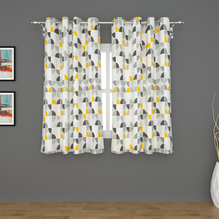 Harold Set of 2 Printed Window Curtains - 110 X 160 cm