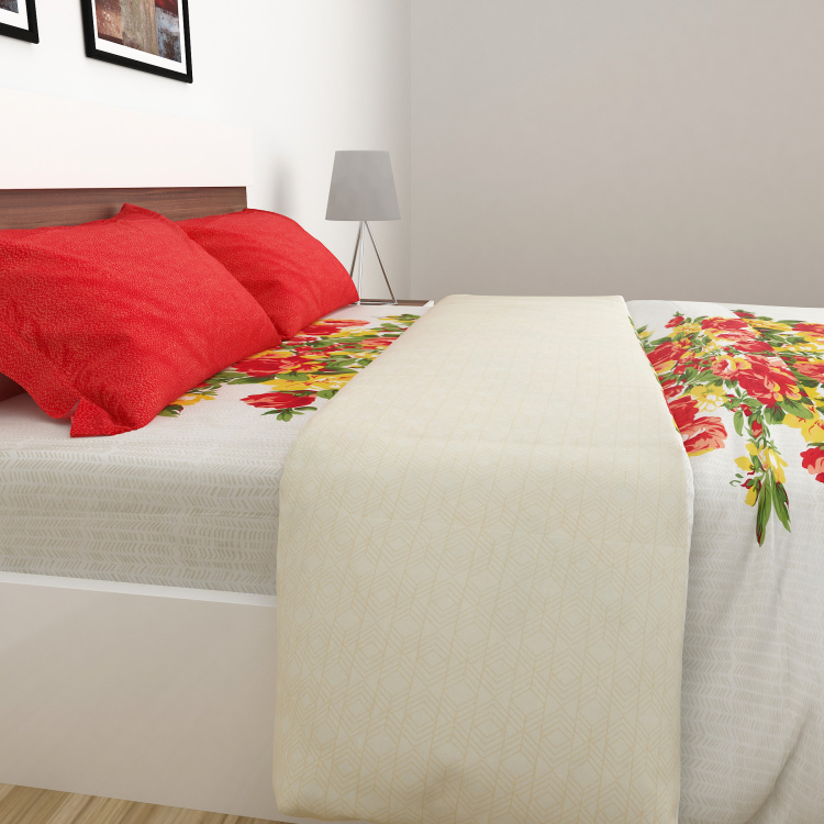 Marlin Daffodil Printed 4-Piece Bed In A Bag Set- 228 x 254 cm