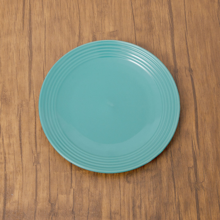 Colour Connect Textured Side Plate - Stoneware - Side Plate 19 cm x 19 cm x 2 cm -Blue