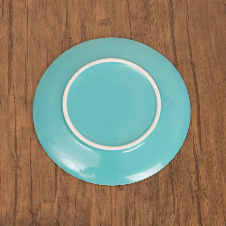 Colour Connect Textured Side Plate - Stoneware - Side Plate 19 cm x 19 cm x 2 cm -Blue