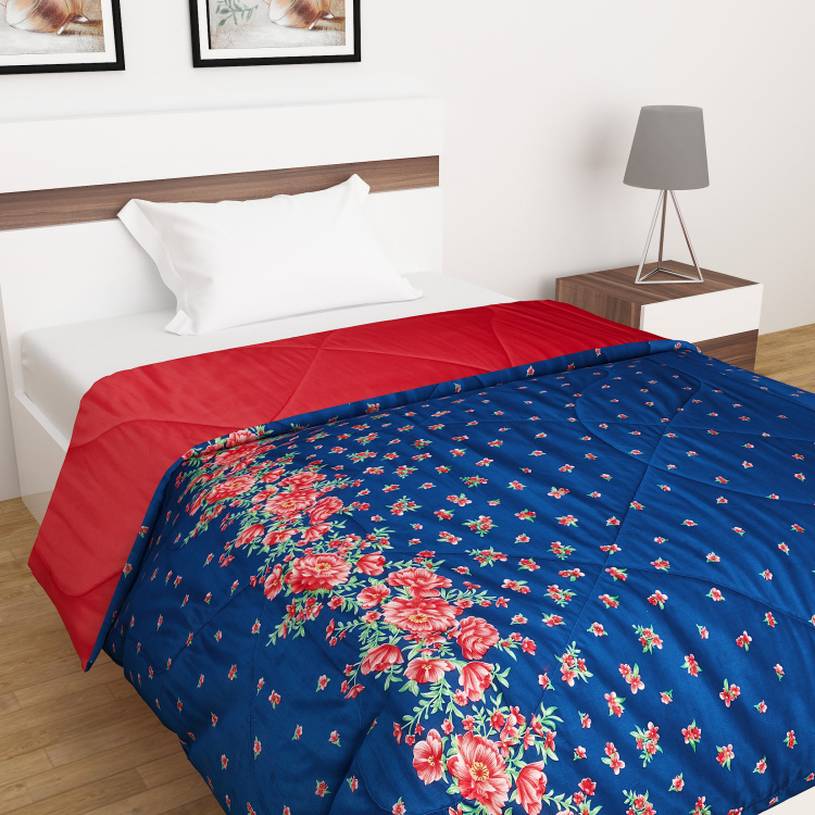 Urbane Printed Reversible Single Bed Comforter - 152 x 228 cm