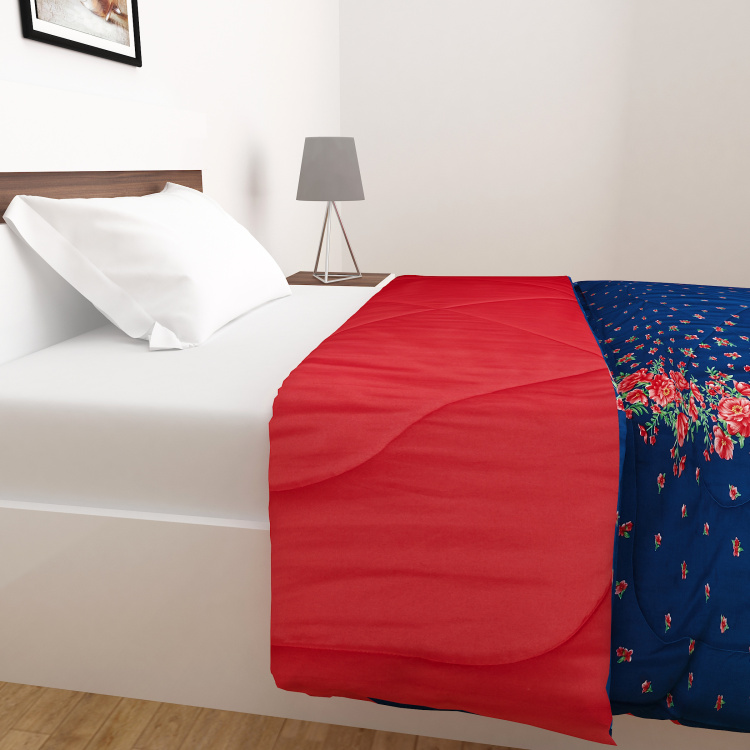 Urbane Printed Reversible Single Bed Comforter - 152 x 228 cm