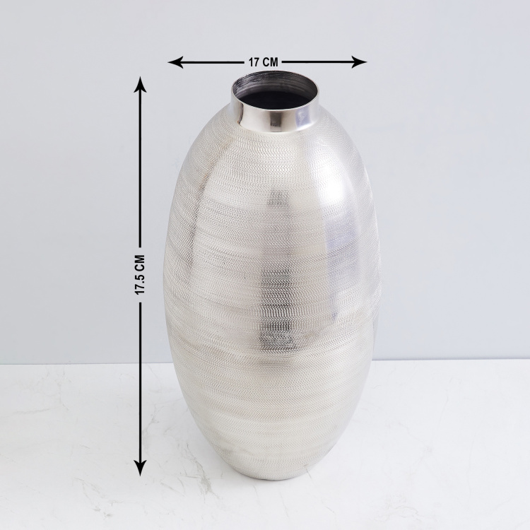 Galaxy Chrome Textured Vase