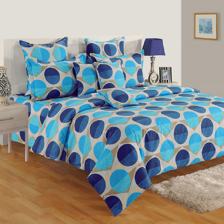 SWAYAM Geometric Cotton Double Bed Comforter