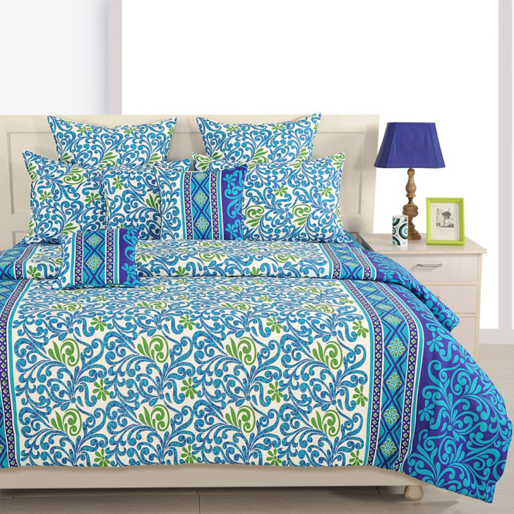 SWAYAM Floral Cotton Single Bed Comforter - 152 x 228 cm