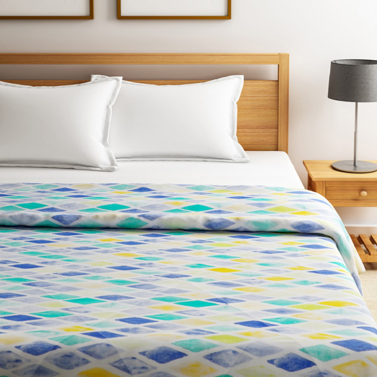 SWAYAM Geometric Cotton Single Bed Comforters - 152 x 228 cm