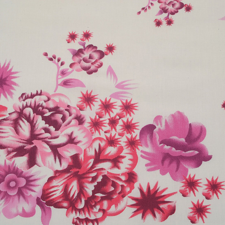 SWAYAM Floral Cotton 6-Piece Diwan Set - 152 x 228 cm