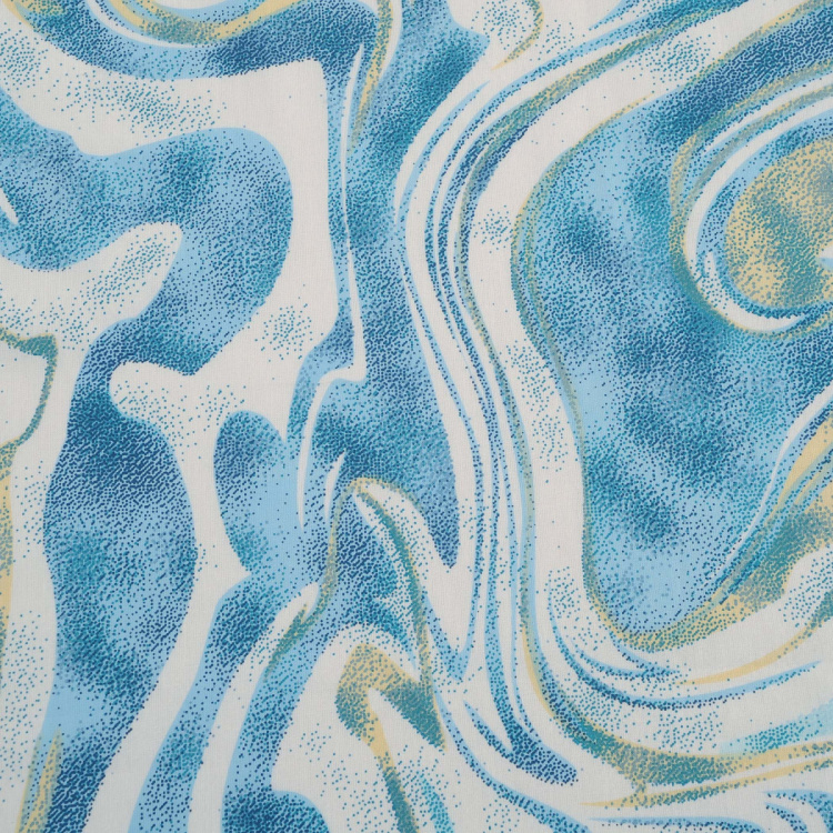 SWAYAM Abstract Cotton Single Bedsheet-Set Of 2 Pcs.