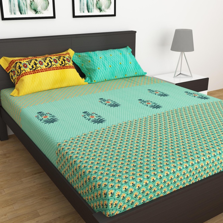 Designer Homes Neeta Lulla Printed 3-Pc. Double Bedsheet Set- 240 X 274 cm