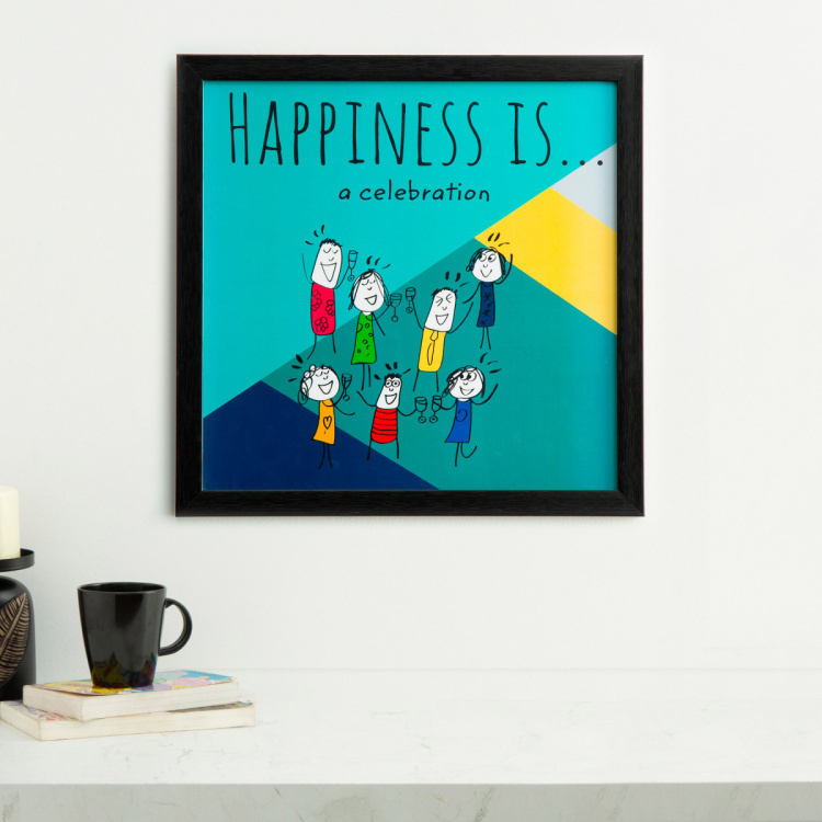 Happiness A Celebration - Photo Frame - 35 X 35 cm