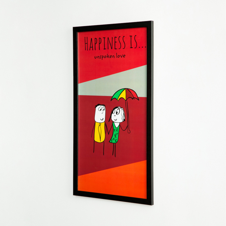 Happiness Unspoken Love- Photo Frame - 35 X 65 cm