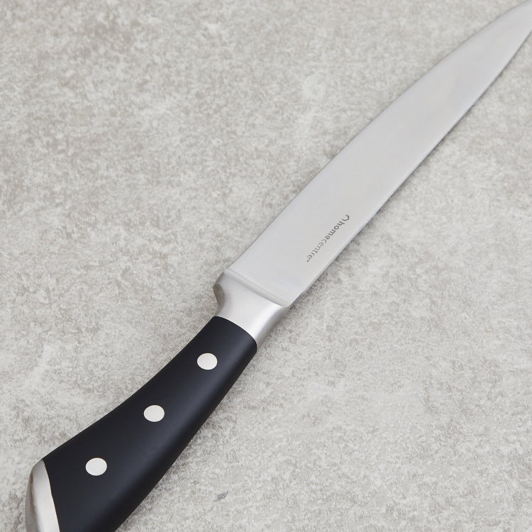 Valencia Castellon Solid Knives Stainless  - Steel -  Slicer Knife - 32.5 cm  L x 4 cm  W - Black
