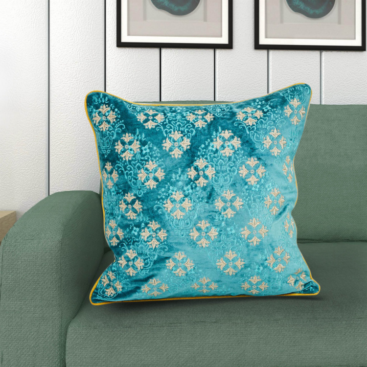 Designer Homes Floral Patterned Cushion Cover - 40 x 40 cm