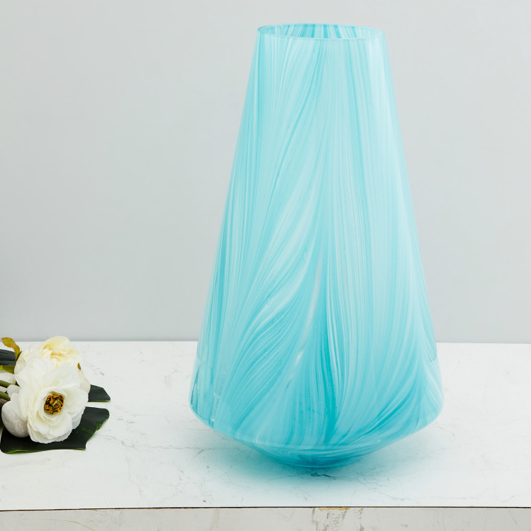 Splendid Marbled Conical Vase