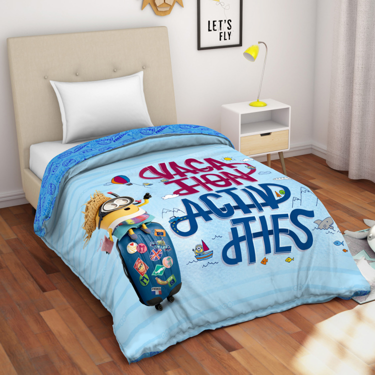 SPACES Minions Print Single Bed Comforter- 152 x 220 cm