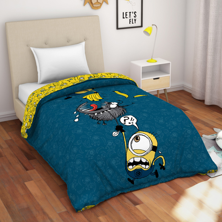 SPACES Minions Print Single Bed Comforter - 152 x 220 cm