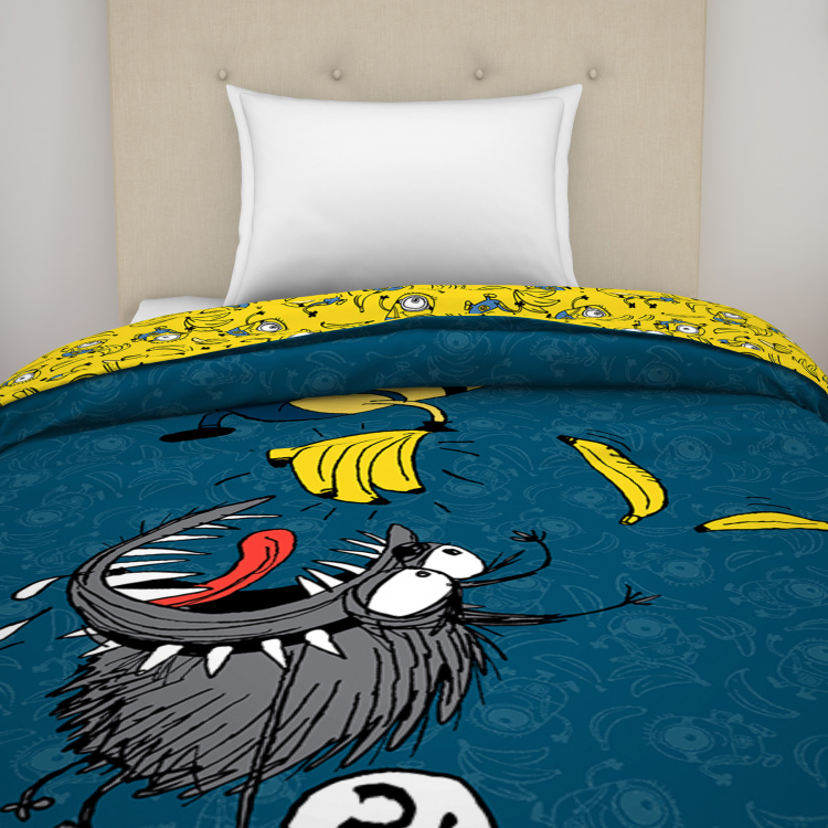 SPACES Minions Print Single Bed Comforter - 152 x 220 cm