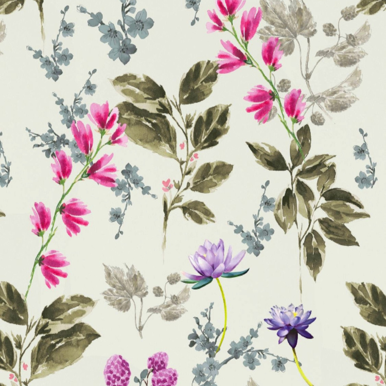 D'DECOR Ecosoft Org Floral Print 3-Piece King-Size Bedsheet Set - 274 x 274 cm