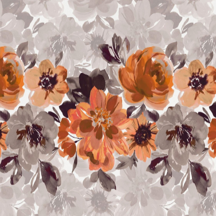 D'DECOR Esteem Floral Print 3-Piece King-Size Bedsheet Set - 274 x 274 cm