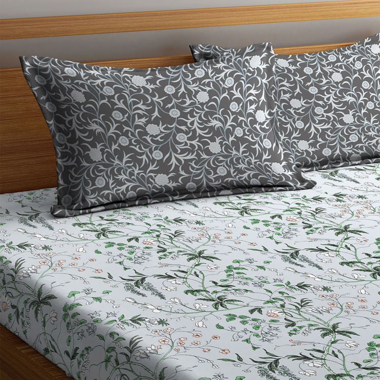 PORTICO Marvella Printed 3-Piece Bedsheet Set - 224 x 254 cm