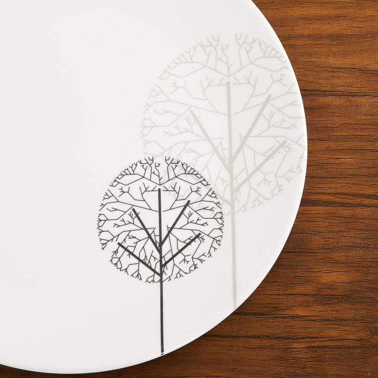 Corsica Spinel Set of 4 Melamine Floral Print Dinner Plates - 27cm