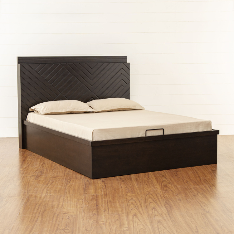 Petals Geneva Queen Size Bed with Hydraulic Storage - 150 x 195 cm