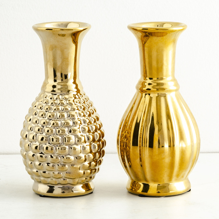Alix Textured Bud Vase - Set of 2