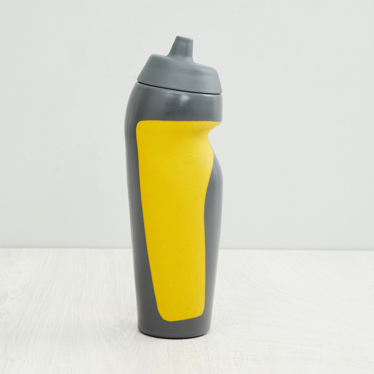 Atlantis Solid Sippers - Stainless Steel -600ml -Bottle with Silicone Grip 8 cm  W x 24 cm  H -Yellow