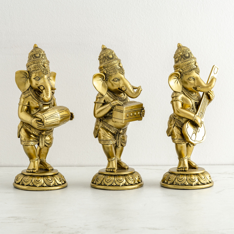 Serenity Ganesha Figurines- Set of 3