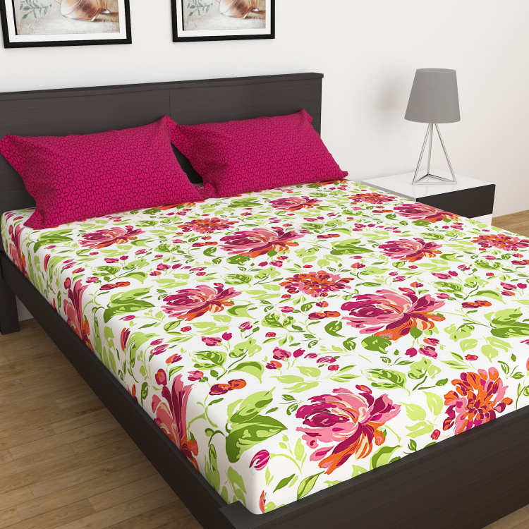 Carnival Printed 3-Pc. Queen Size Fitted Bedsheet Set - 150 x 195 cm