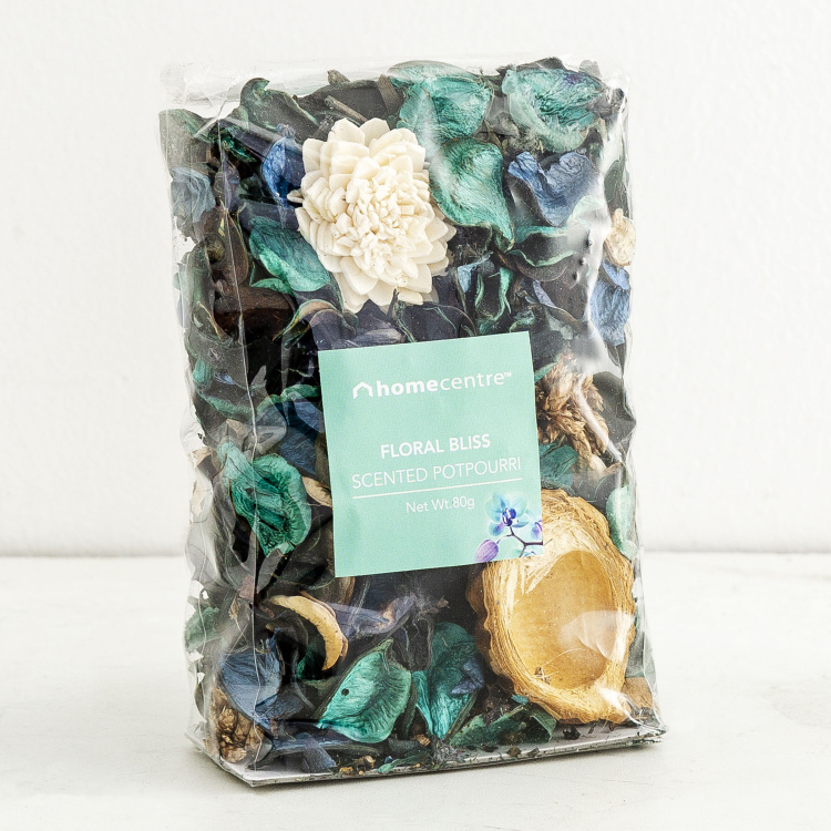 Spinel - Potpourris Dried Leaves & Flowers - Pot Pourri : 9 cm  L x 14 cm  H - Blue
